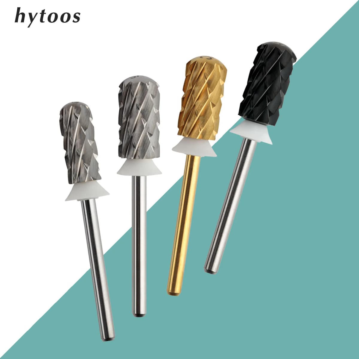 HYTOOS 5XC Safety Barrel Nail Drill Bits 3/32 Smooth Top Carbide Manicure Bit Remove Thick Gel Drills Accessories Supplier
