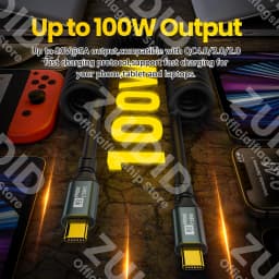 Spring PD100W USB 3.2 20Gbps ThunderBolt 3 Type C to Type C Cable 8K@60Hz USB-C Cable Cord For iPhone 15 Pro Max MacBook Samsung