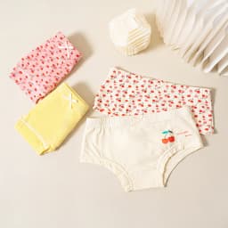 Girls' Briefs Cotton Girls' Underwear Babies in Large Children's Cotton Shorts 4-Pack