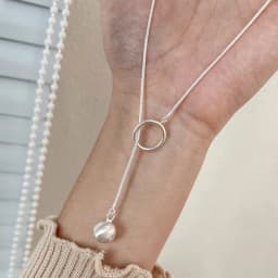 New S925 Sterling Silver Fine Charms Adjustable Round Pendants Necklace For Women Party Wedding Fashion Pretty Jewelry Girl Gift