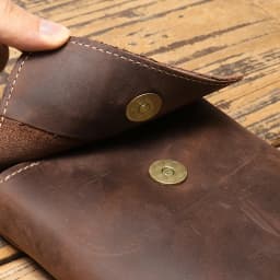 Genuine Leather Retro Sling Crossbody Bags Men Phone Key Organizer Bag Wallet Men's Flip Magnetic Buckle Shoulder Bag