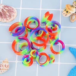 20pcs/Lot 6-25MM Flexible Silicone Ear Plugs and Tunnels Ear Piercings Earlets Stretchers Expander Ear Dilations Body Jewelry