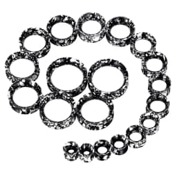 20pcs/Lot 6-25MM Flexible Silicone Ear Plugs and Tunnels Ear Piercings Earlets Stretchers Expander Ear Dilations Body Jewelry