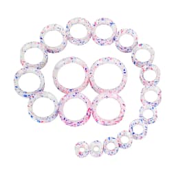 20pcs/Lot 6-25MM Flexible Silicone Ear Plugs and Tunnels Ear Piercings Earlets Stretchers Expander Ear Dilations Body Jewelry