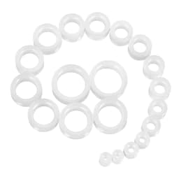 20pcs/Lot 6-25MM Flexible Silicone Ear Plugs and Tunnels Ear Piercings Earlets Stretchers Expander Ear Dilations Body Jewelry