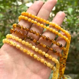 Natrural Genuine Baltic Flower Amber Faceted / Round Beads 4-7mm,Diy Bead Plant Natural Stone Men Women Jewelry Wholesale