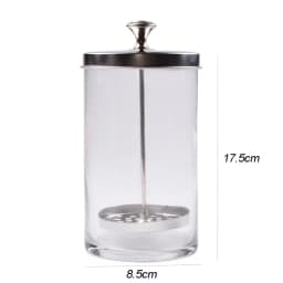 Barber Disinfectant Jar Comb Sterilization Tank Glass Disinfecting Canister Nail Tool Hairdresser Supplie Salon Sterilize Bottle