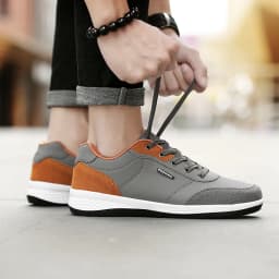 Men Shoes Sneakers PU Leather Trend Casual Shoes Fashion Breathable Leisure Male Sneakers Non-Slip Footwear Men Vulcanized Shoes