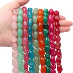 18x12mm Irregular Chalcedony Jade Stone Beads Loose Beads for Jewelry Making Diy Bracelet Unique Crafts Accessories