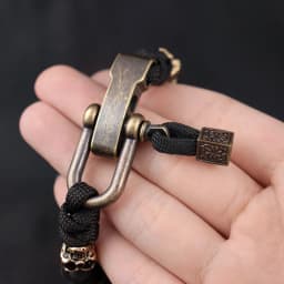 Vintage Skull Bracelet for Men Creative Adjustable Handmade Woven Bangles Punk Hip Hop Motorcycle Jewelry Accessories Wholesale