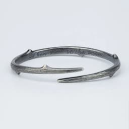 Hot Sell Vintage Black Thistles And Thorns Design Thai Silver Men Bangle Jewelry For Man Christmas Gifts No Fade
