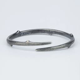 Hot Sell Vintage Black Thistles And Thorns Design Thai Silver Men Bangle Jewelry For Man Christmas Gifts No Fade