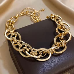 Flashbuy Punk Chunky Cuban Heavy Thick Chain Necklace Twist Alloy Metal Choker Unisex Fashion Jewelry Accessory