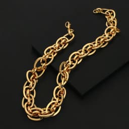 Flashbuy Punk Chunky Cuban Heavy Thick Chain Necklace Twist Alloy Metal Choker Unisex Fashion Jewelry Accessory
