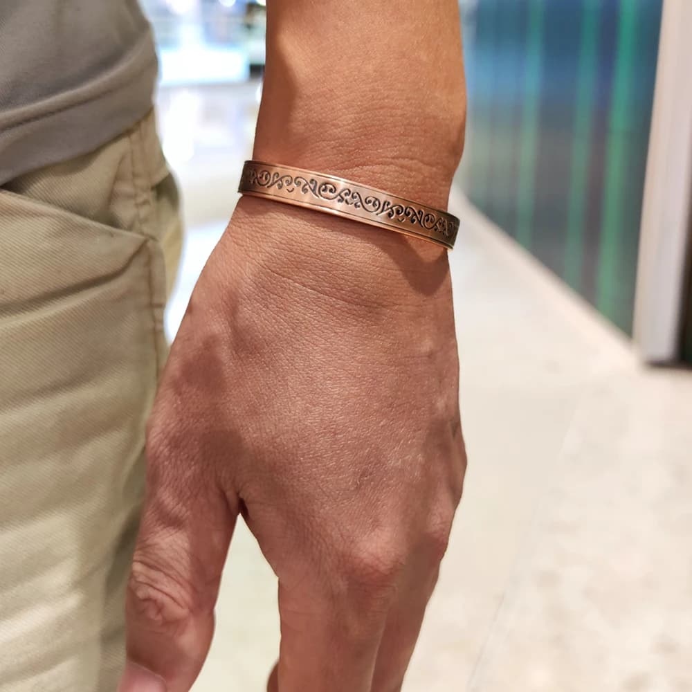 Pure Copper Magnetic Bracelet Benefits 8.3mm Adjustable Cuff High Magnet Bangles Arthritis Pain Relief Energy Jewelry Female