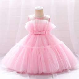 2022 Baby Dress For Girls Kids Wedding Bridesmaid Dresses Toddler Tulle Birthday Princess Party Dress Infant Outfits Vestidos