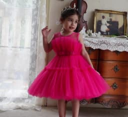 2022 Baby Dress For Girls Kids Wedding Bridesmaid Dresses Toddler Tulle Birthday Princess Party Dress Infant Outfits Vestidos