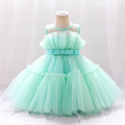 2022 Baby Dress For Girls Kids Wedding Bridesmaid Dresses Toddler Tulle Birthday Princess Party Dress Infant Outfits Vestidos