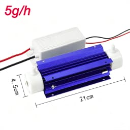 DADAWINDY 110V/220V 10G Air-Cooled Ceramic Tube Ozone Generator Ceramic Tube Ozone Generator Ceramic Tube for Purification