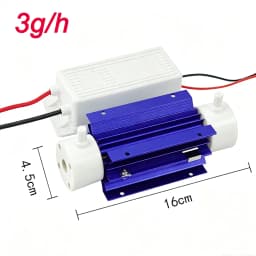 DADAWINDY 110V/220V 10G Air-Cooled Ceramic Tube Ozone Generator Ceramic Tube Ozone Generator Ceramic Tube for Purification