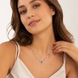 Royalty Star & Moon Necklace 2023 Spring New Link Chain Fine Jewelry Europe 925 Stering Silver Bijoux Trendy Gift For Women