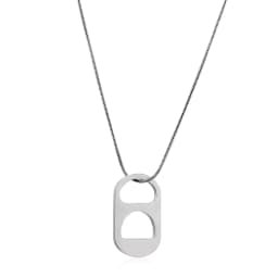 Big Thick Hang Slide Hollow Number 8 Pendant Necklace for Women Men Gold Silver Color O Chain Necklace Jewelry Gifts
