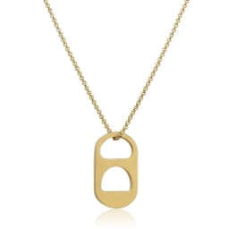 Big Thick Hang Slide Hollow Number 8 Pendant Necklace for Women Men Gold Silver Color O Chain Necklace Jewelry Gifts