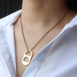 Big Thick Hang Slide Hollow Number 8 Pendant Necklace for Women Men Gold Silver Color O Chain Necklace Jewelry Gifts