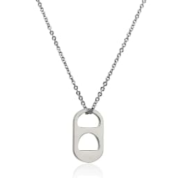Big Thick Hang Slide Hollow Number 8 Pendant Necklace for Women Men Gold Silver Color O Chain Necklace Jewelry Gifts