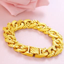 24k Gold Filled Jewelry Bracelets Forever Not Fade For Men And Women Wedding Fine Pulseira Feminina Bizuteria Joyas
