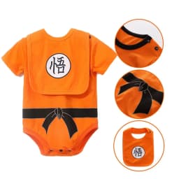 Baby Anime Clothes Vegeta Rompers Newborn Kuririn Roshi Training Outfit Infant Kids Halloween Cartoon Cosplay Costume Jumpsuit