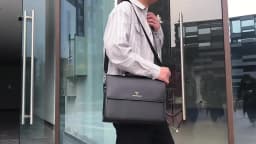 Leather Luxury Briefcases For Men Designer Work Business Tote Bolsas Black Handbag Shoulder Lawyer Square A4 Side Crossbody Bag