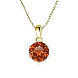 JoyceJelly 1 CT Real Moissanite Pendant Necklace For Women Royal Blue Color Moissanite 925 Sterling Silver Wedding Fine Jewelry