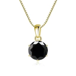JoyceJelly 1 CT Real Moissanite Pendant Necklace For Women Royal Blue Color Moissanite 925 Sterling Silver Wedding Fine Jewelry