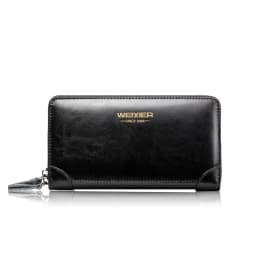 Men's Wallet Long Wallet Quality PU Leather Wallet Men's Double Zipper Coin Pocket Purse Youth Business Clutch Phone Bag