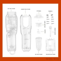 Electric Clipper Shell For WAHL 8148/8591 Transparent Color Barber DIY Accessories Hair Clipper Modified Cover 8Pcs/Set Y0514