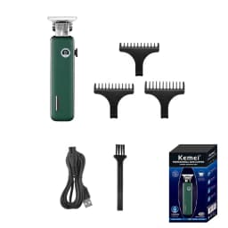 Kemei Professional Barber Hair Trimmer T-blade Dry-shaving and Fading Hair Clipper All-around Outlining Close-cutting Machine