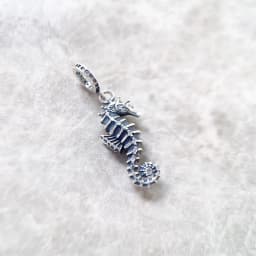 Maritime Seahorse Pendant Charm Handmade New Fine Jewelry Real 925 Sterling Silver Oceans Gift For Women Men