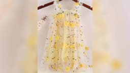 Toddler Baby Girls Tutu Dress Sleeveless Embroidery Floral Print Tulle Dress Little Girl Princess Dresses with Flower Headband
