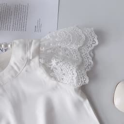 Bear Leader White Girls Short Sleeve T-Shirt Summer Kids Lace Sleeve Blouse Children's Clothing School Clothes Tops Kids Clothes