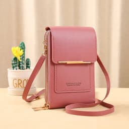 Touch Screen Cell Phone Women Bags Soft Leather Wallets Hand Purses Crossbody Bags for Women Small Handbag Cheap Women's Bags