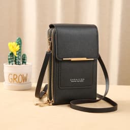 Touch Screen Cell Phone Women Bags Soft Leather Wallets Hand Purses Crossbody Bags for Women Small Handbag Cheap Women's Bags