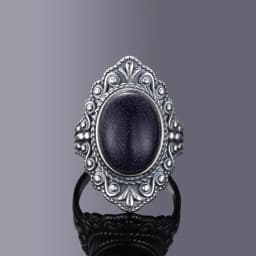 Oval Natural Labradorite Rings for Women Men S925 Silver Ring Finger Ring Retro Gemstone Rings Jewelry Party Gift