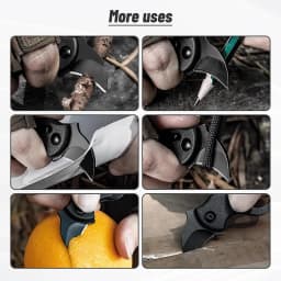 1pc Men Portable Self-defense Eagle Claw Folding Knife Keychain For Outdoor Camping