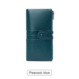 Hot Selling RFID Women's Long Wallet PU Leather Handbag with Multiple Card Slots, Coin Zipper Wallet, Women's Mobile Wallet