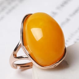 Natural Amber Ring Adjustable Mens Women Blood Amber Rings Charm Advanced Fashion Jewelry Gifts Ladies Beeswax Mens Ring