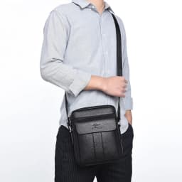 Luxury Brand Vintage Messenger Bag Men Leather Business Shoulder Bag Brown Black Man Crossbody Bag Male Handbag Gift For Husband