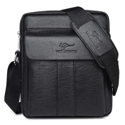 Luxury Brand Vintage Messenger Bag Men Leather Business Shoulder Bag Brown Black Man Crossbody Bag Male Handbag Gift For Husband