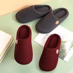 Litfun Warm Cotton Slippers For Women Men Fluffy House Fur Slippers Indoor Flats Slip-on Soft Slippers Couple House Mute Slides