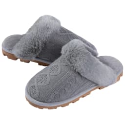 Litfun Warm Cotton Slippers For Women Men Fluffy House Fur Slippers Indoor Flats Slip-on Soft Slippers Couple House Mute Slides